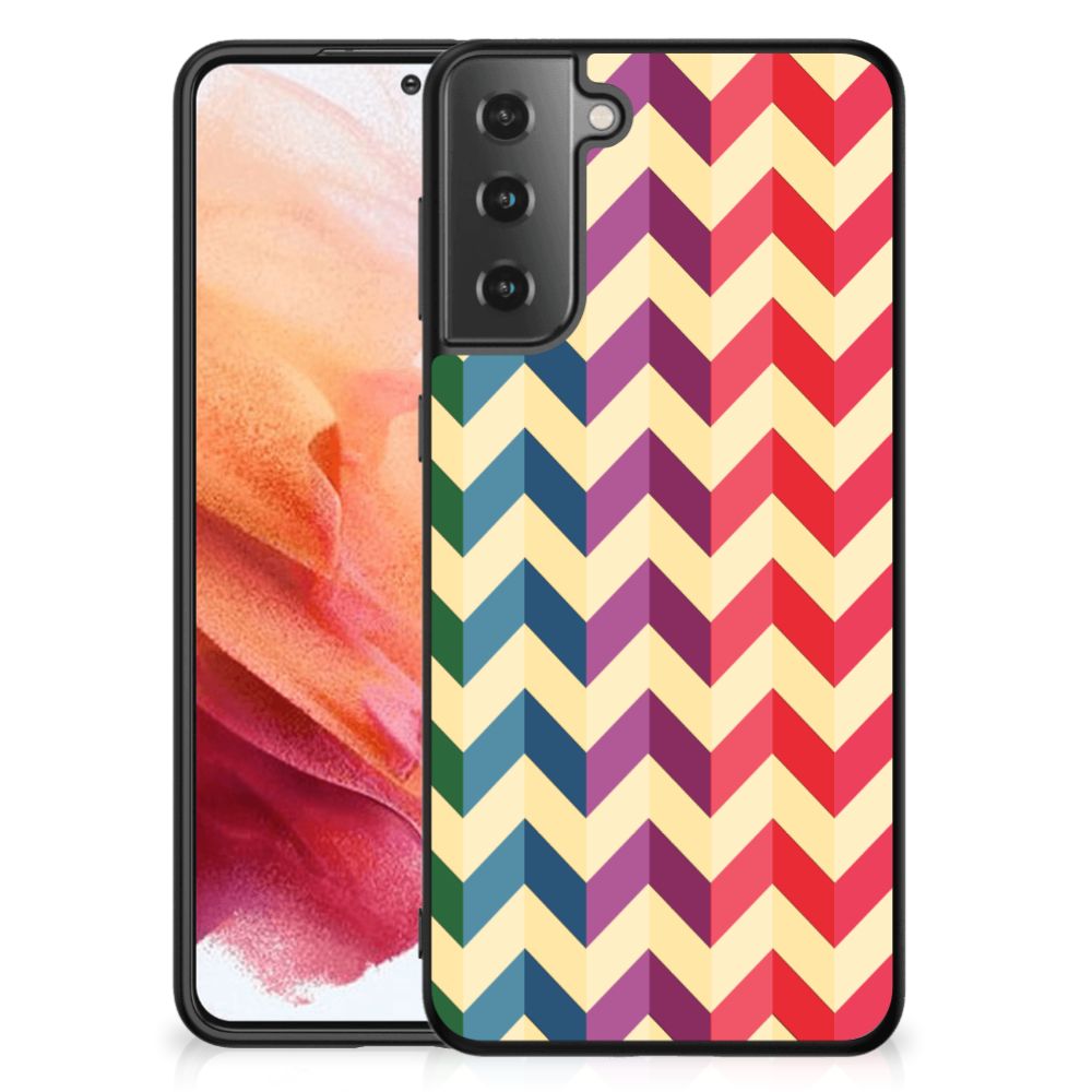 Samsung Galaxy S21 Back Case Zigzag Multi Color