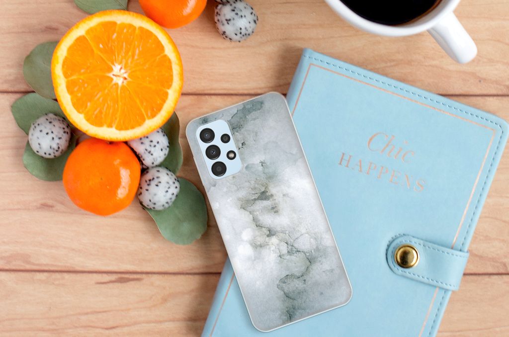 Hoesje maken Samsung Galaxy A13 4G Painting Grey B2C Telecom