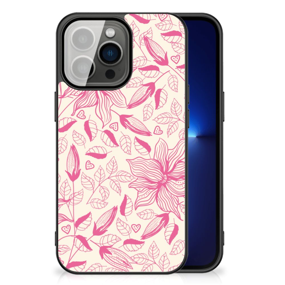 iPhone 13 Pro Bloemen Hoesje Pink Flowers B2C Telecom