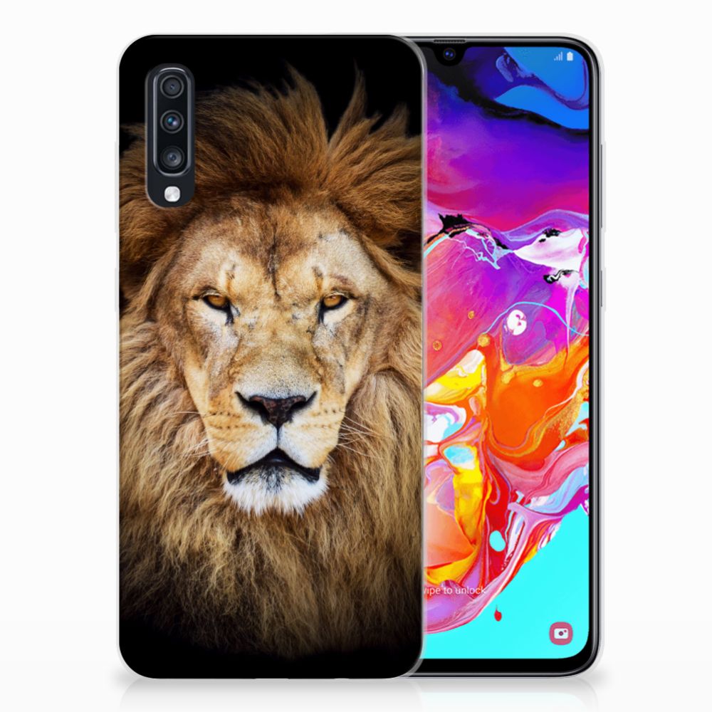 Samsung Galaxy A70 TPU Hoesje Leeuw