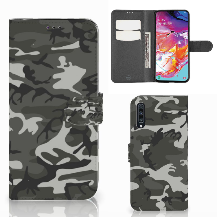 Samsung Galaxy A70 Telefoon Hoesje Army Light
