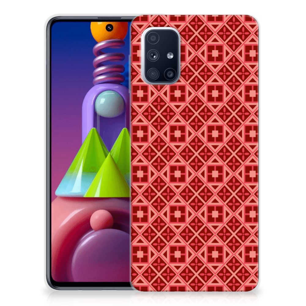 Samsung Galaxy M51 TPU bumper Batik Rood B2C Telecom