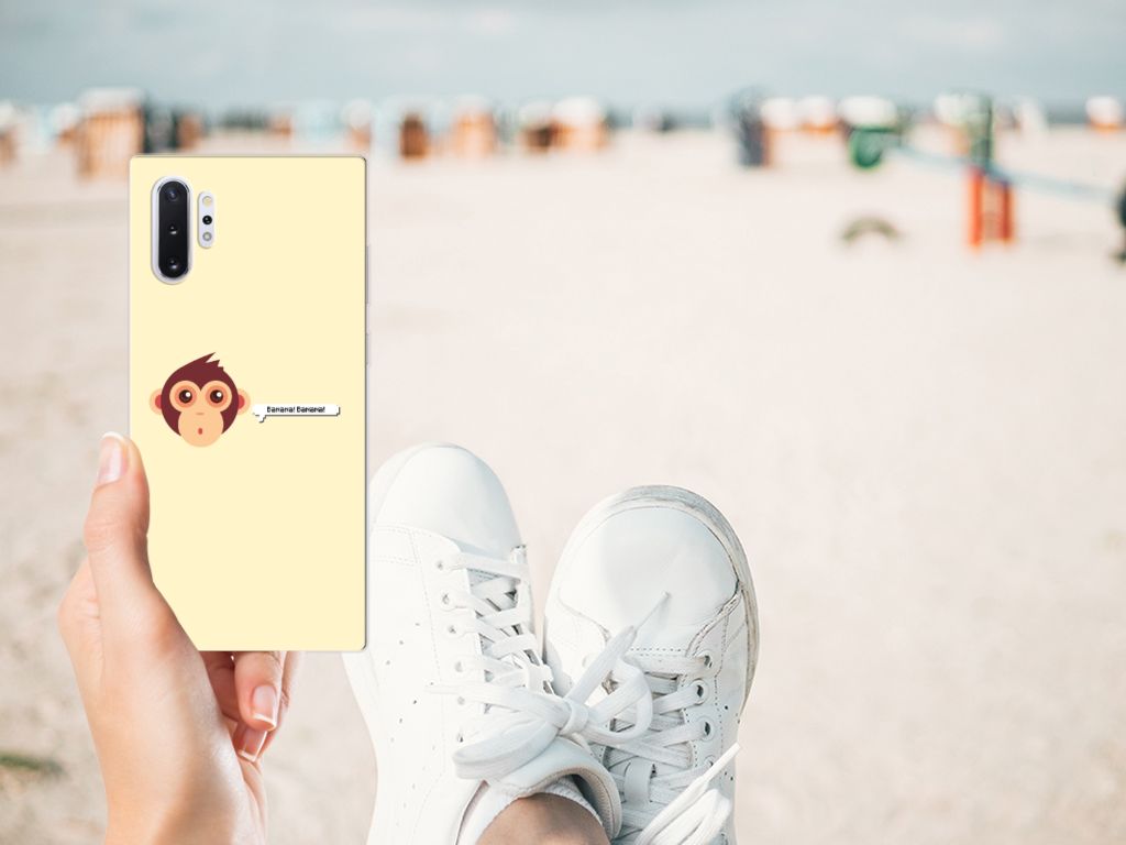 Samsung Galaxy Note 10 Plus Telefoonhoesje met Naam Monkey