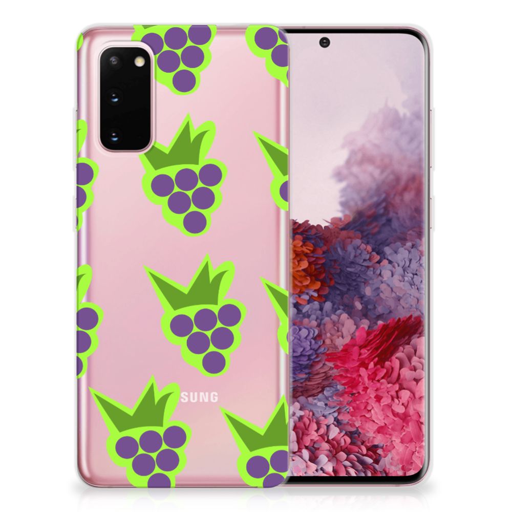 Samsung Galaxy S20 Siliconen Case Druiven B2C Telecom