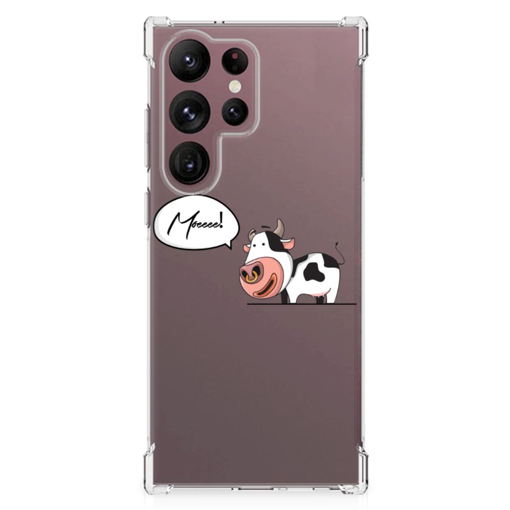 Samsung Galaxy S23 Ultra Stevig Bumper Hoesje Cow B2C Telecom