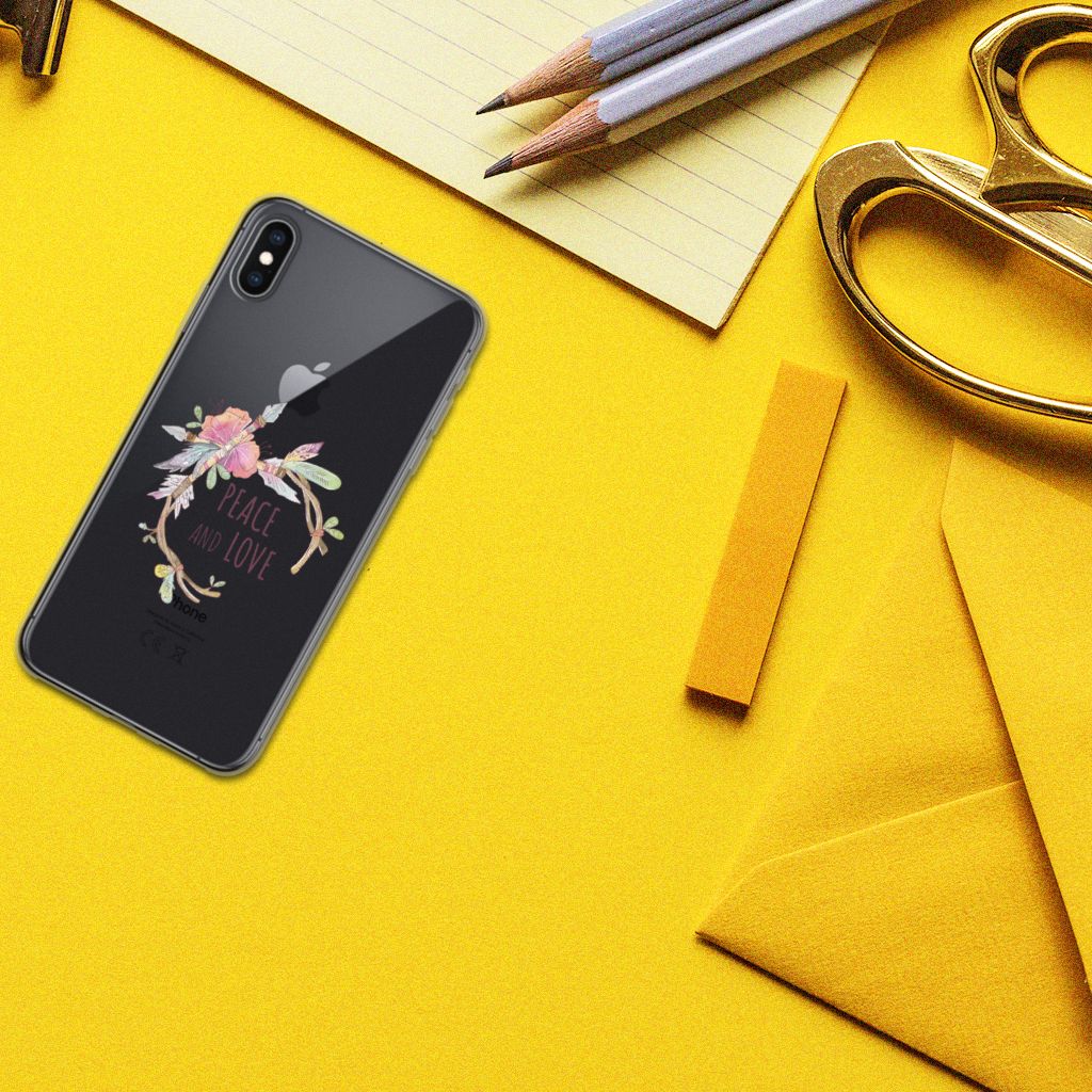 Apple iPhone Xs Max Telefoonhoesje met Naam Boho Text