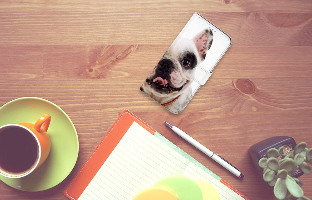 Samsung Galaxy A31 Telefoonhoesje met Pasjes Franse Bulldog