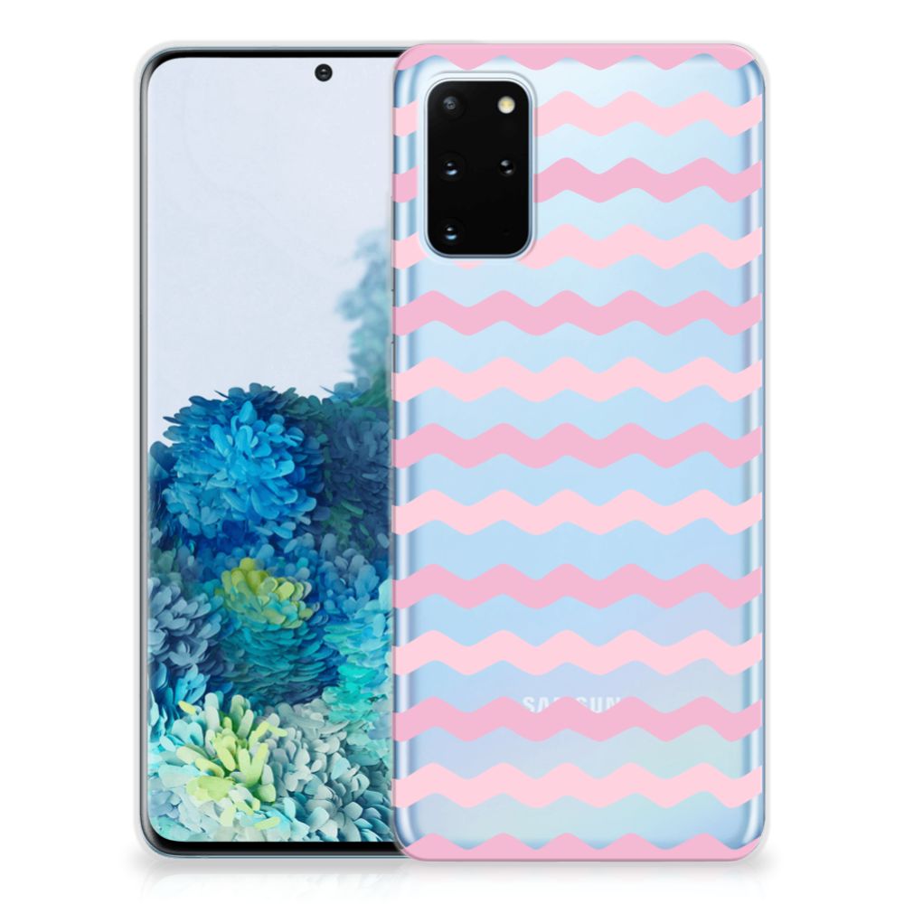 Samsung Galaxy S20 Plus TPU bumper Waves Roze B2C Telecom