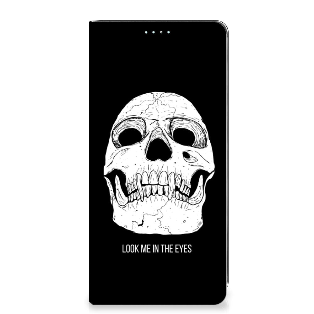 Mobiel BookCase Samsung Galaxy A71 Skull Eyes - B2C Telecom