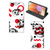 Mobiel BookCase Samsung Galaxy A32 4G | A32 5G Enterprise Editie Skull Red - B2C Telecom