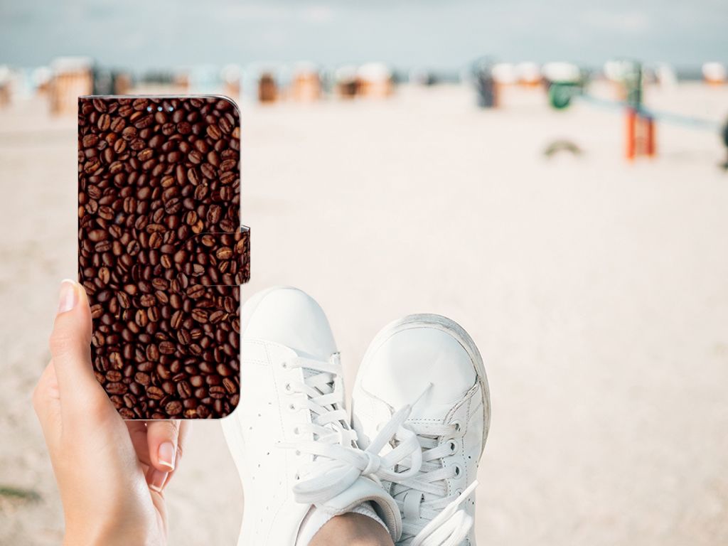 Huawei P40 Lite Book Cover Koffiebonen