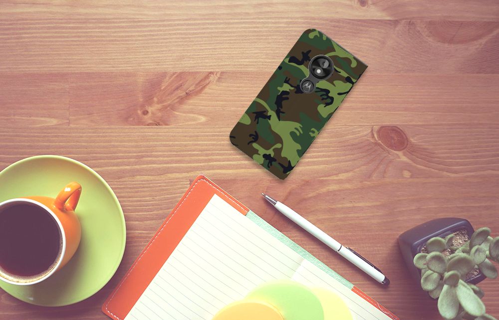 Motorola Moto E5 Play Hoesje met Magneet Army Dark