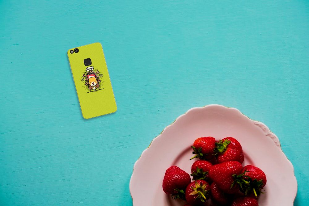 Huawei P10 Lite Telefoonhoesje met Naam Doggy Biscuit