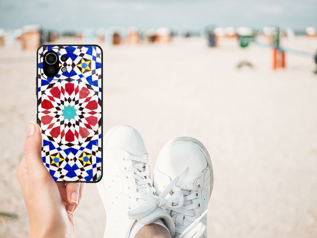 Xiaomi 11 Lite 5G NE | Mi 11 Lite Marmeren Print Telefoonhoesje Mozaïek B2C Telecom