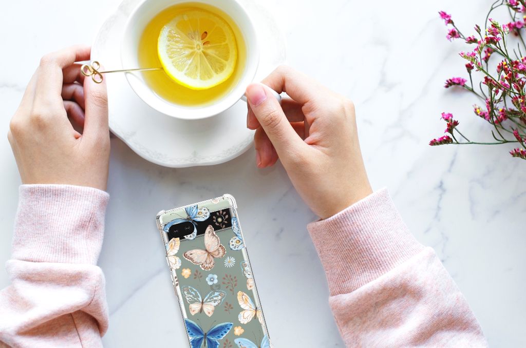 Case Anti-shock voor Google Pixel 6A Vlinder B2C Telecom