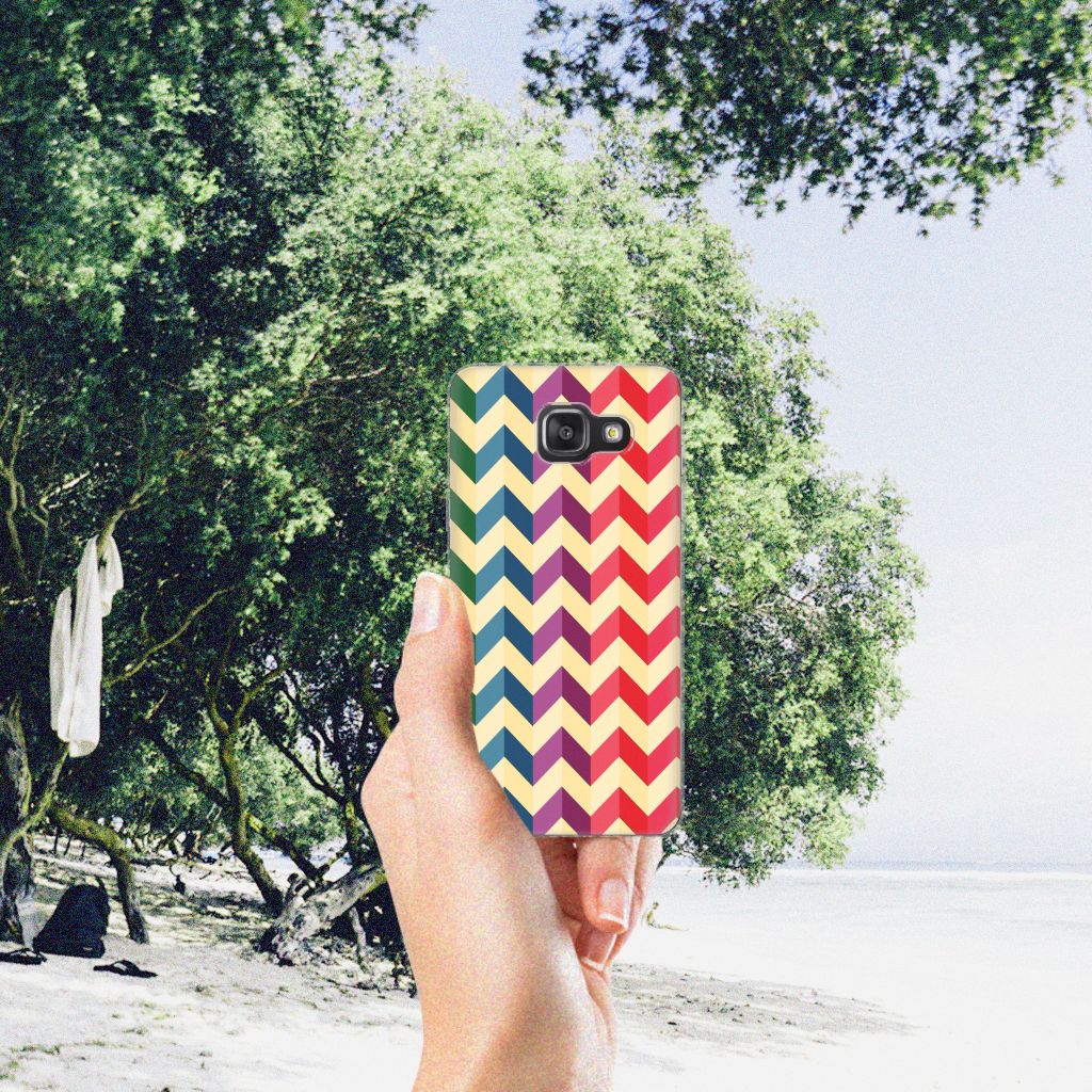 Samsung Galaxy A3 2016 TPU bumper Zigzag Multi Color