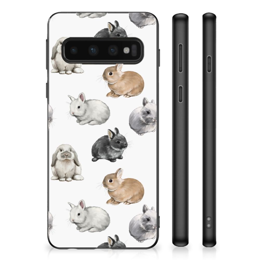 Back Cover voor Samsung Galaxy S10 Konijntjes B2C Telecom