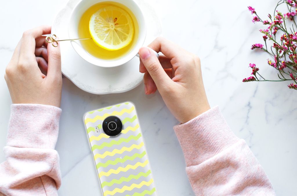 Nokia X10 | X20 TPU bumper Waves Yellow B2C Telecom