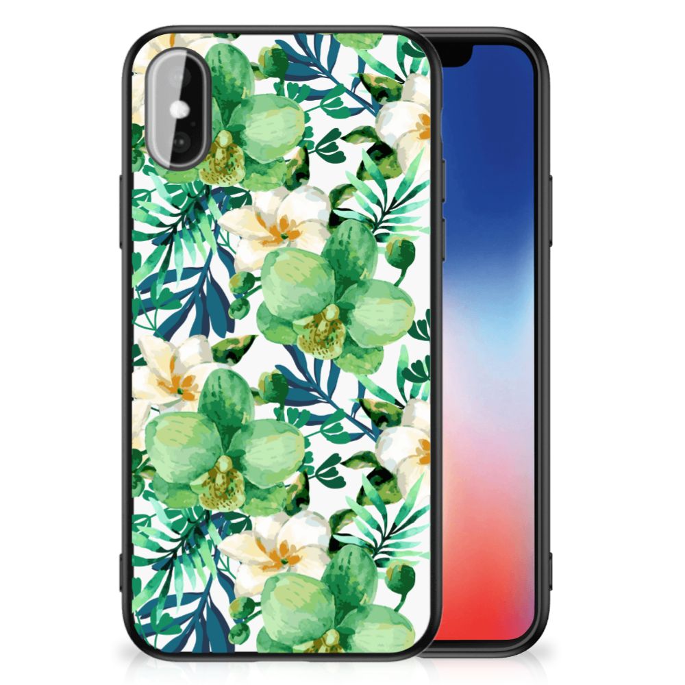iPhone X | Xs Bloemen Hoesje Orchidee Groen B2C Telecom