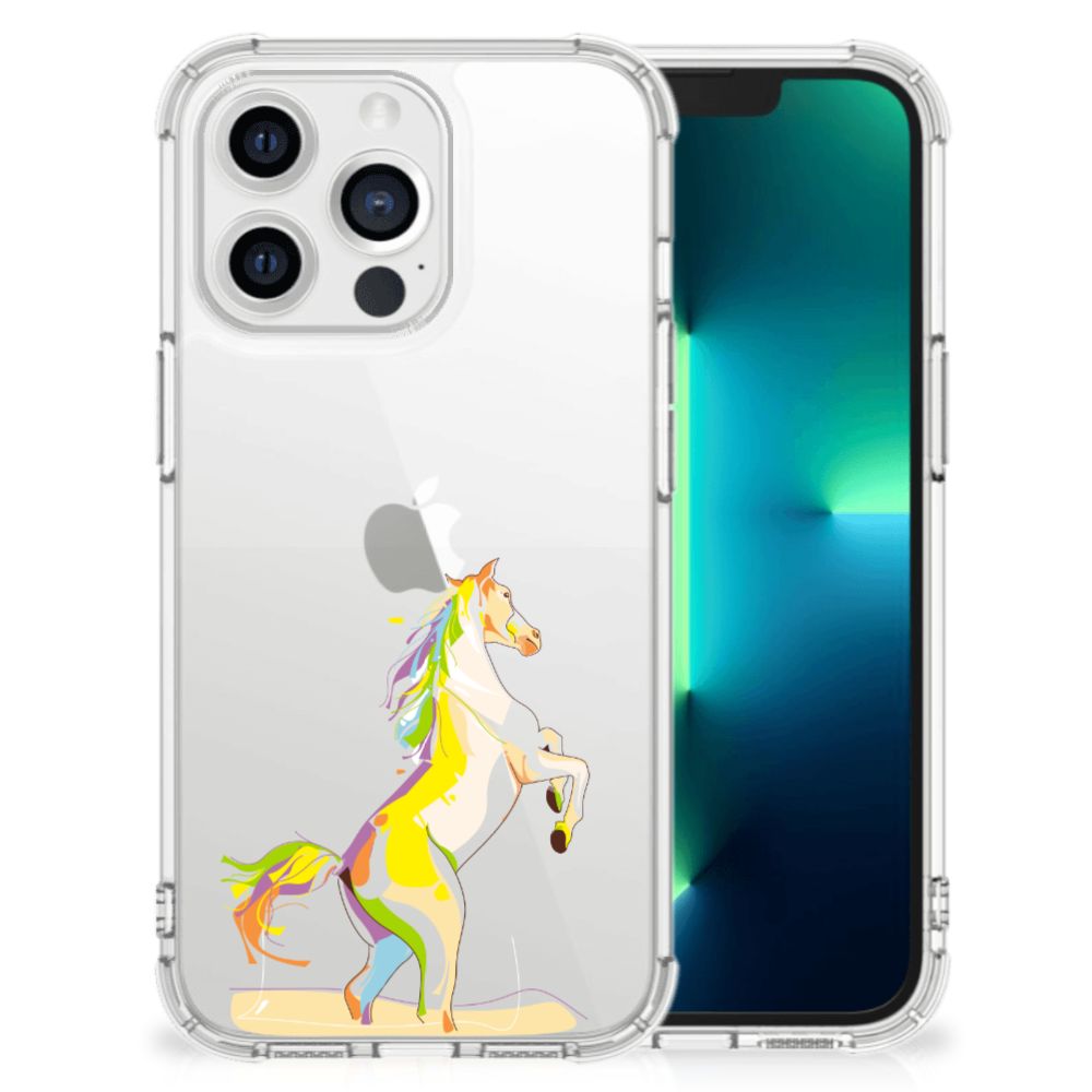 Apple iPhone 13 Pro Stevig Bumper Hoesje Horse Color B2C Telecom
