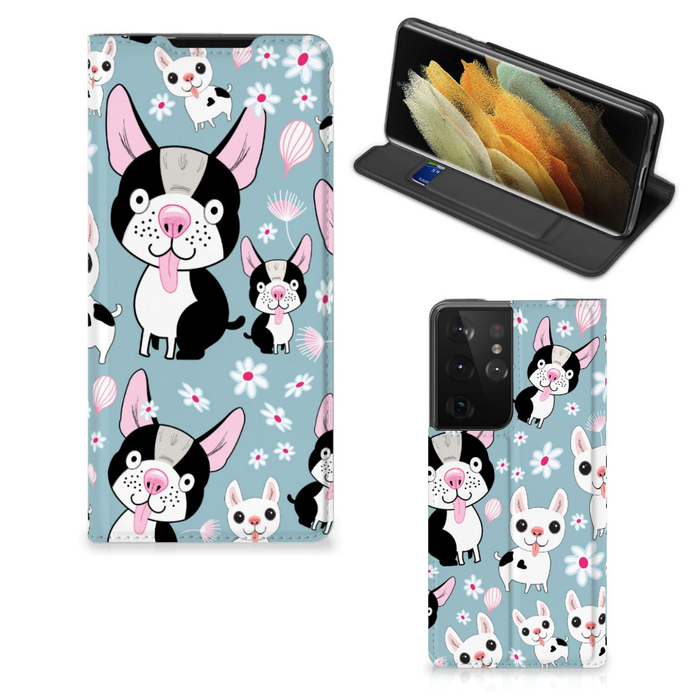 Samsung Galaxy S21 Ultra Hoesje maken Hondjes - B2C Telecom