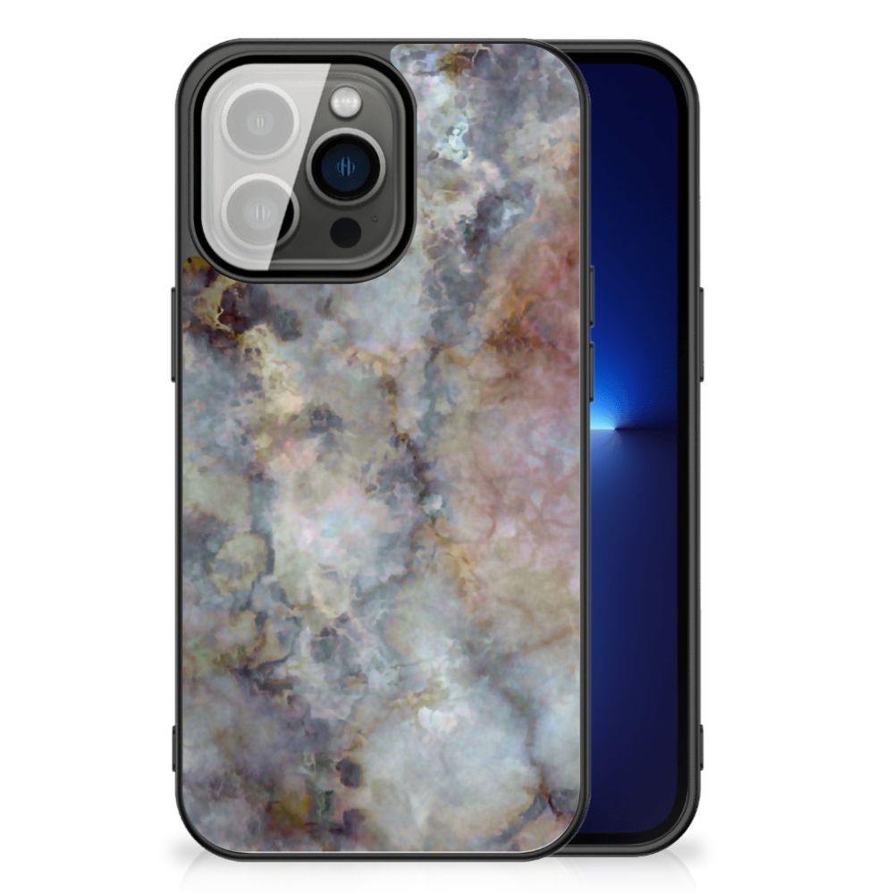 iPhone 13 Pro Marmeren Print Telefoonhoesje Marmer Grijs B2C Telecom