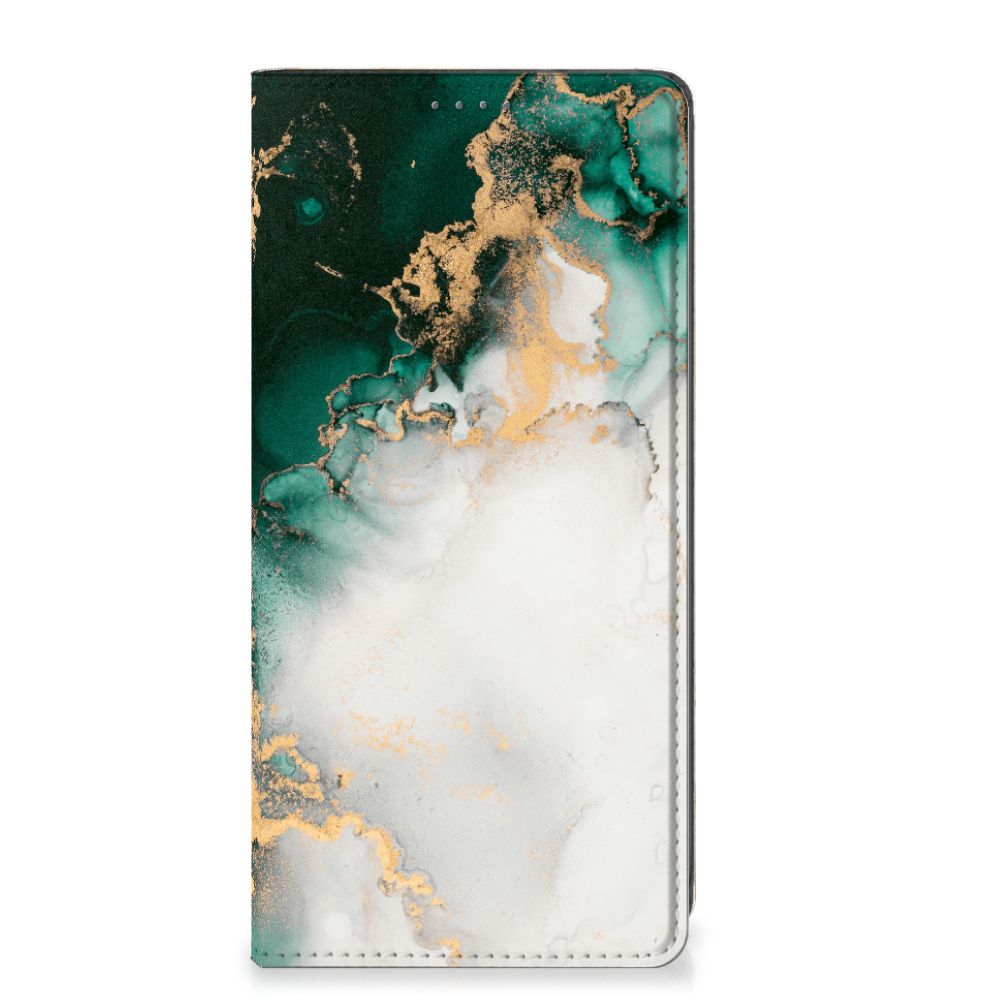 Standcase voor OnePlus Nord CE 2 Lite 5G Marmer Groen