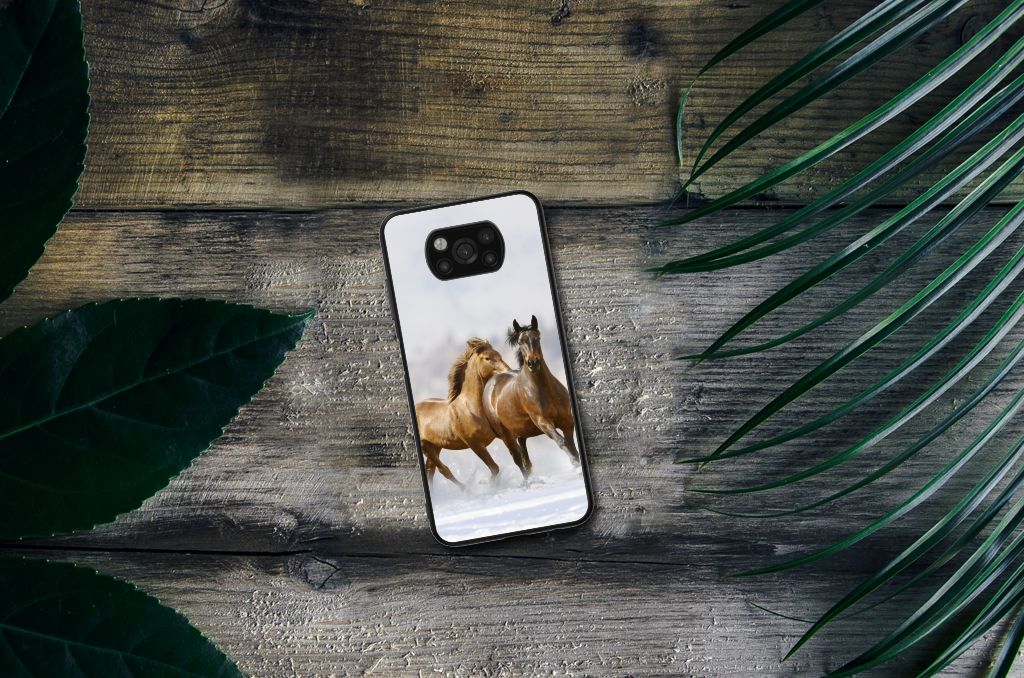 Xiaomi Poco X3 | X3 Pro Dierenprint Telefoonhoesje Paarden B2C Telecom