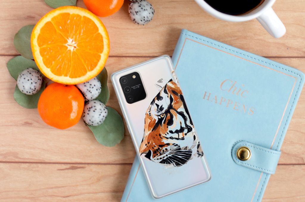 Hoesje maken Samsung Galaxy S10 Lite Watercolor Tiger B2C Telecom