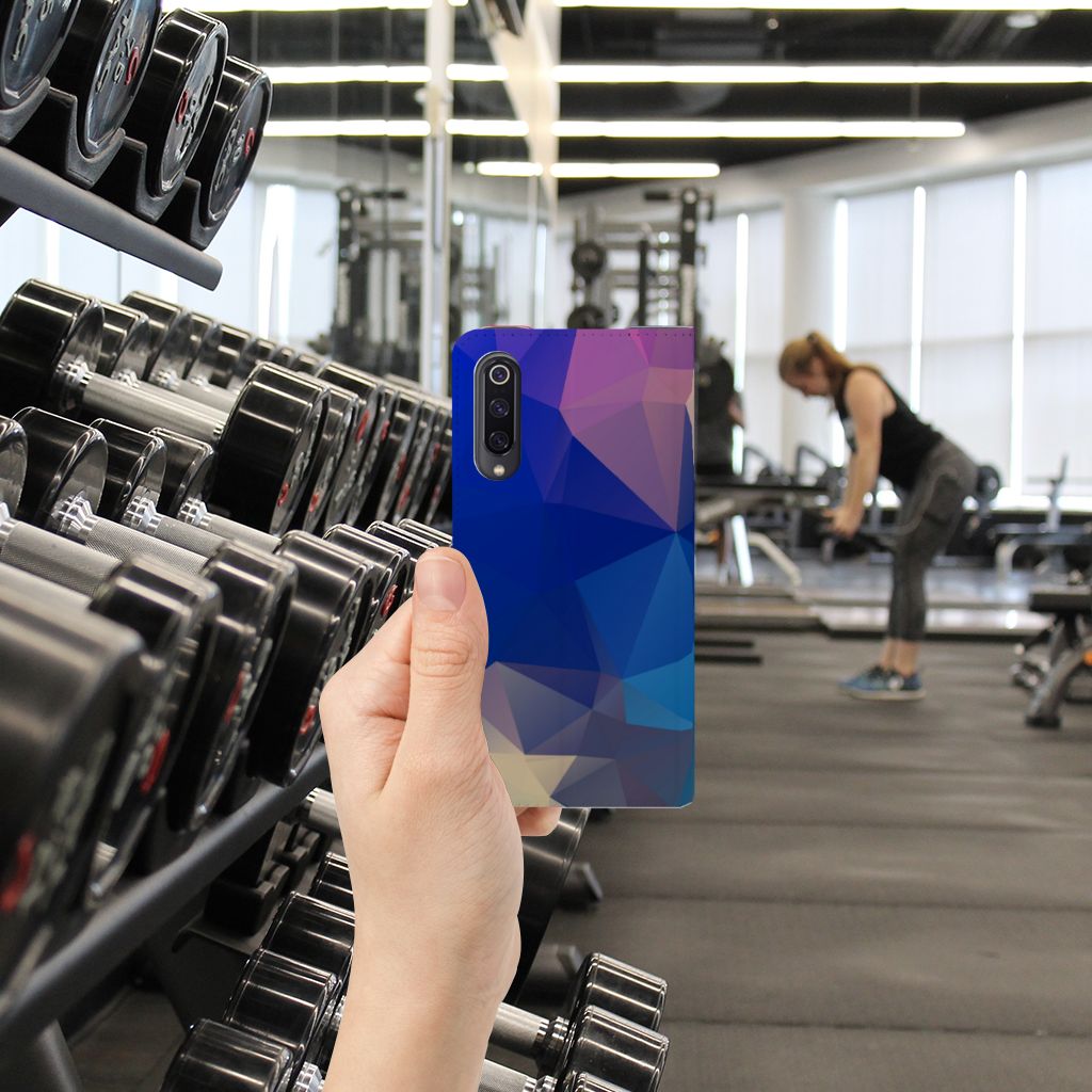 Xiaomi Mi 9 Stand Case Polygon Dark