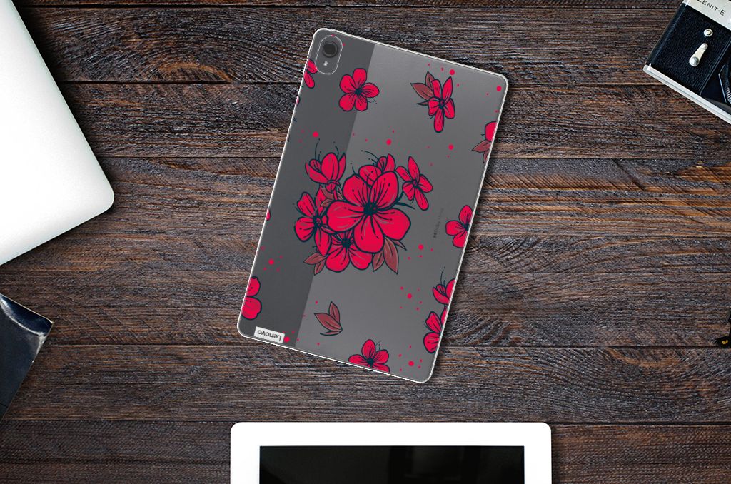 Lenovo Tab P11 | P11 Plus Siliconen Hoesje Blossom Red - B2C Telecom