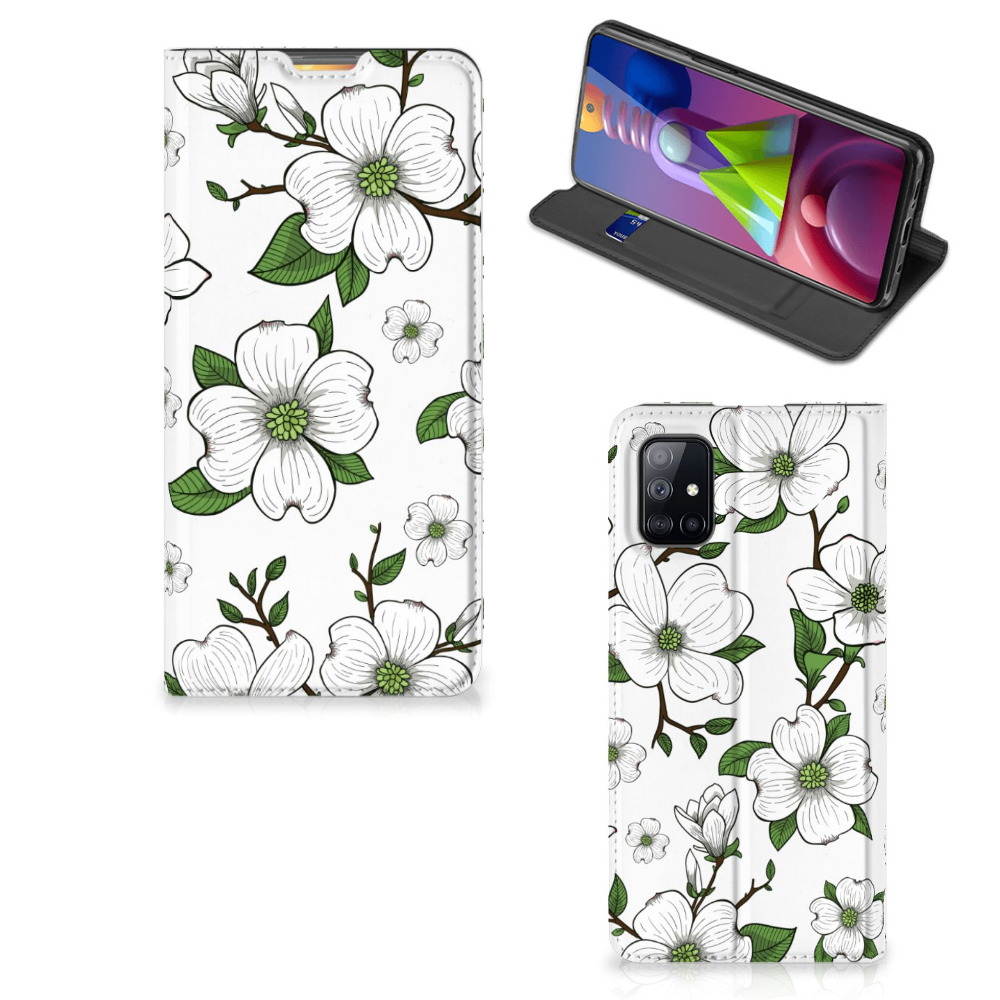 Samsung Galaxy M51 Smart Cover Dogwood Flowers - B2C Telecom