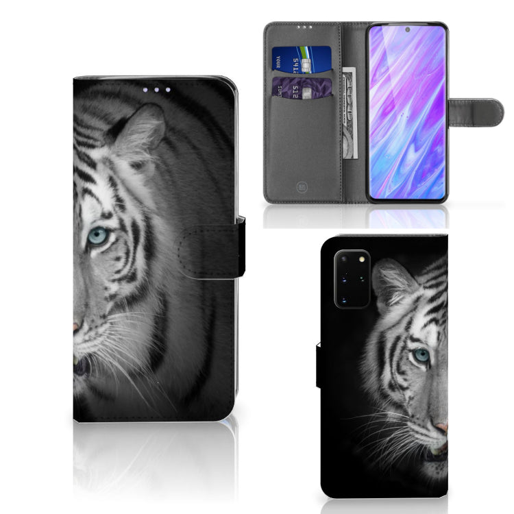 Samsung Galaxy S20 Plus Telefoonhoesje met Pasjes Tijger