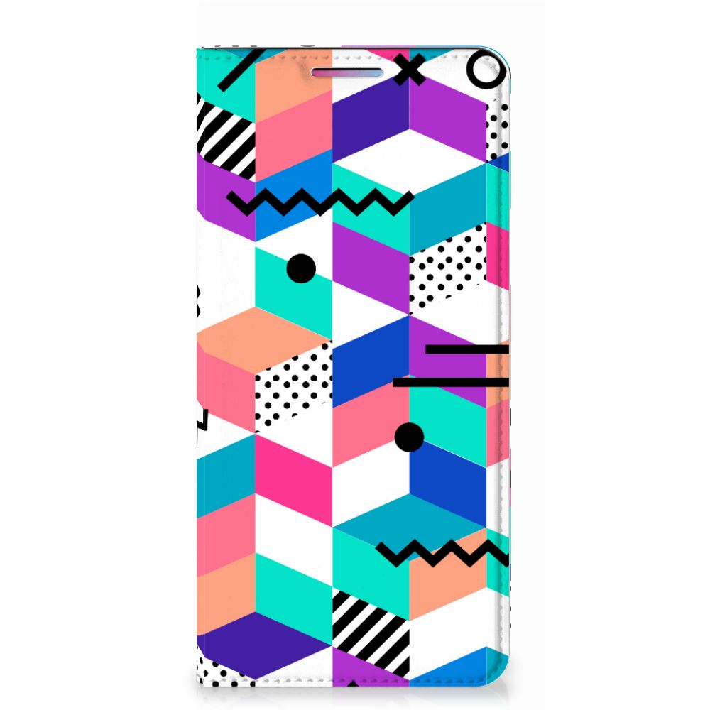 Motorola Moto G60s Stand Case Blokken Kleurrijk - B2C Telecom