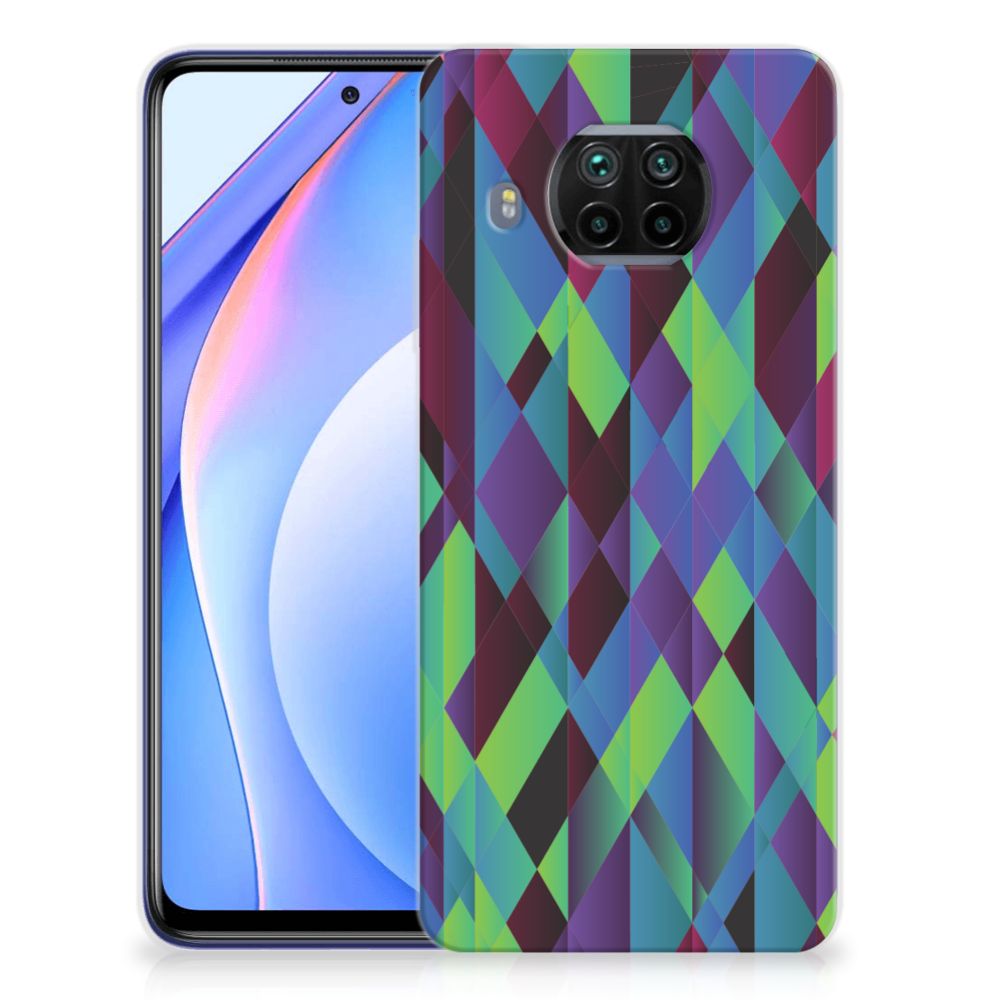 Xiaomi Mi 10T Lite TPU Hoesje Abstract Green Blue B2C Telecom