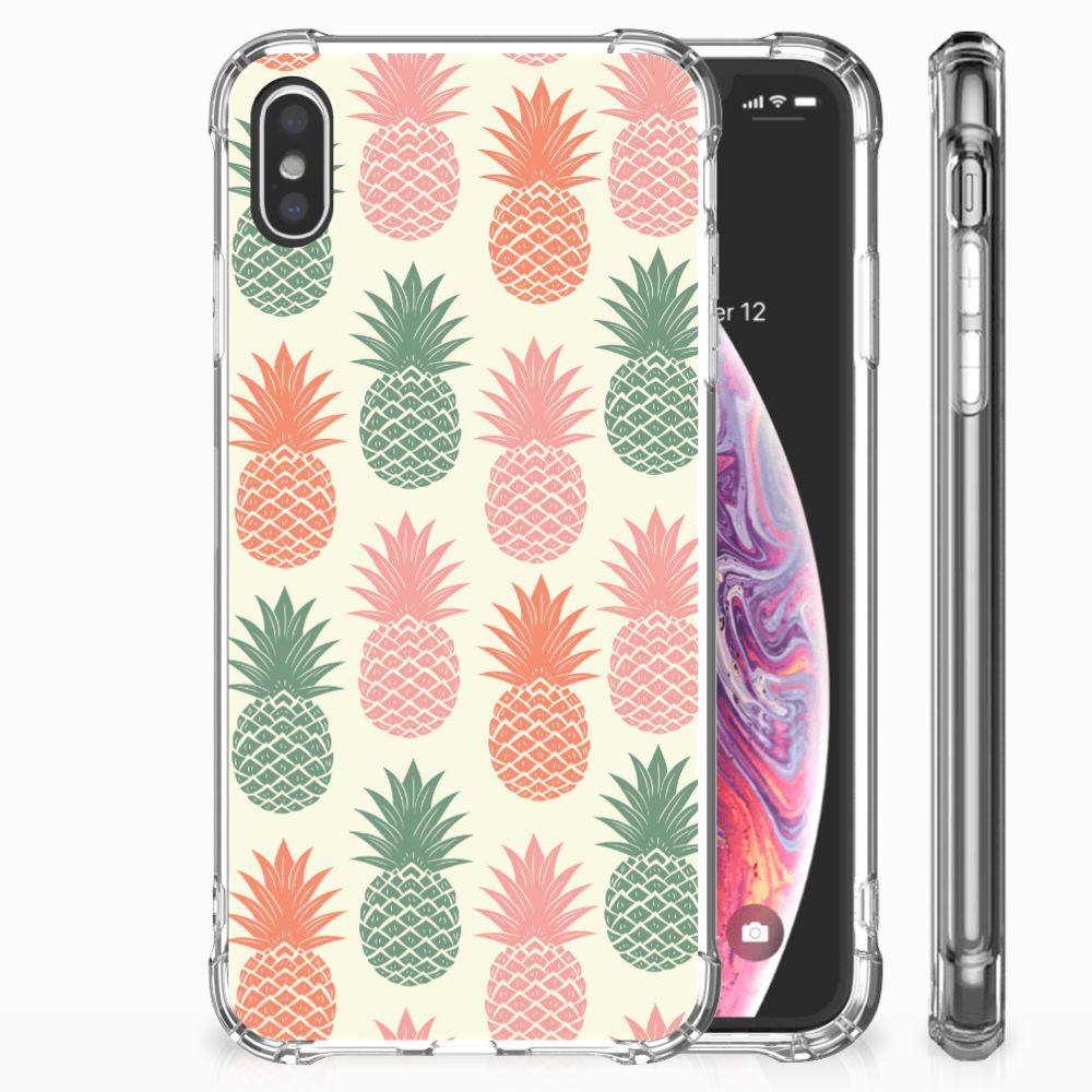 Apple iPhone Xs Max Beschermhoes Ananas