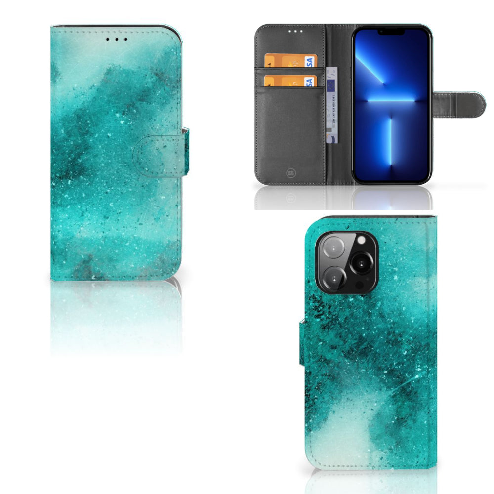 Hoesje iPhone 13 Pro Painting Blue