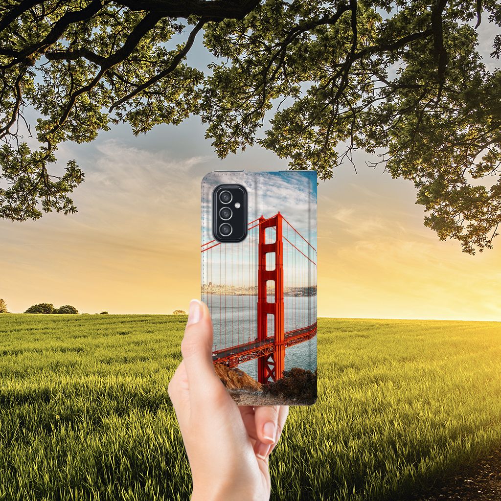 Samsung Galaxy M52 Book Cover Golden Gate Bridge - B2C Telecom