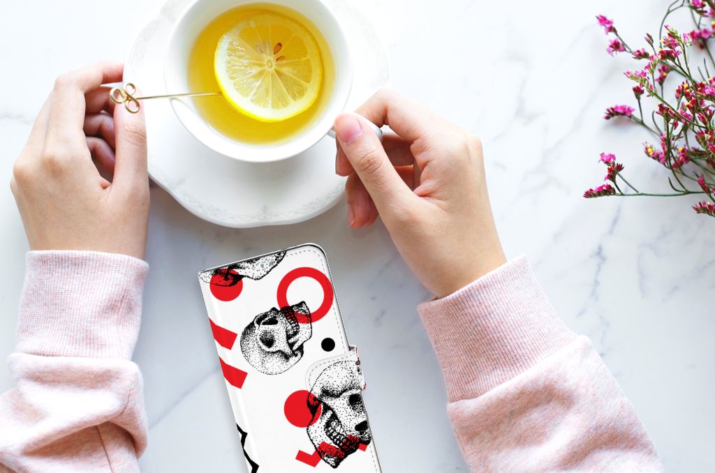 Telefoonhoesje met Naam OPPO Reno4 Z Skull Red