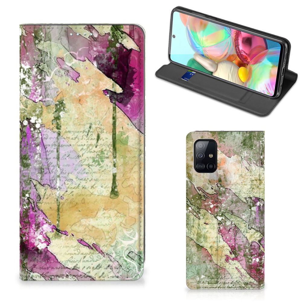 Bookcase Samsung Galaxy A71 Letter Painting - B2C Telecom
