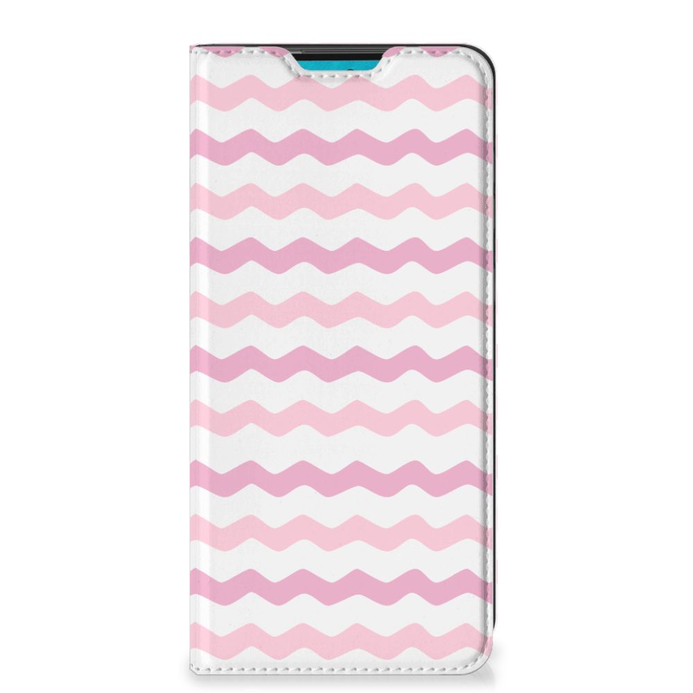 Samsung Galaxy A73 Hoesje met Magneet Waves Roze - B2C Telecom