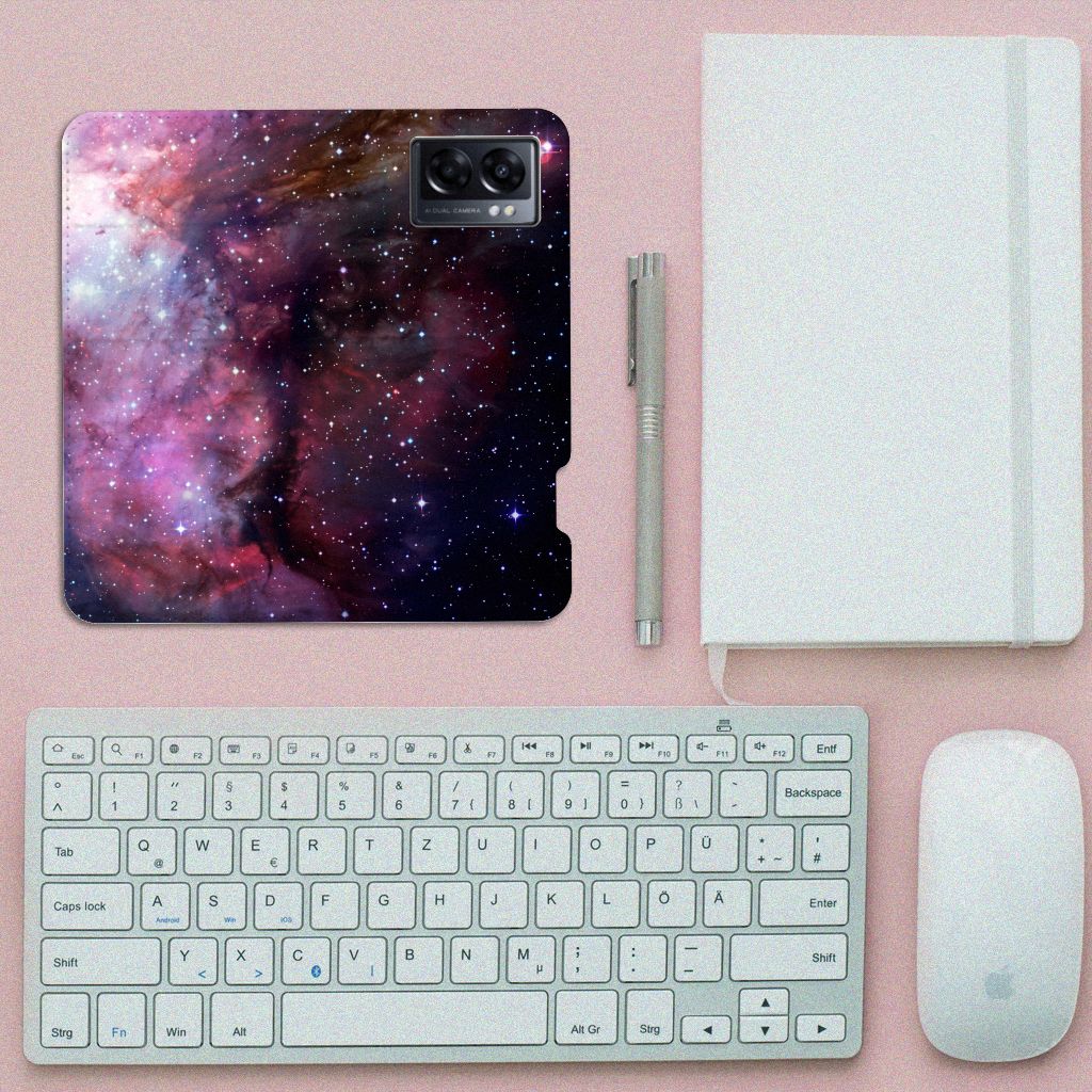 Stand Case voor OPPO A77 5G | A57 5G Galaxy - B2C Telecom