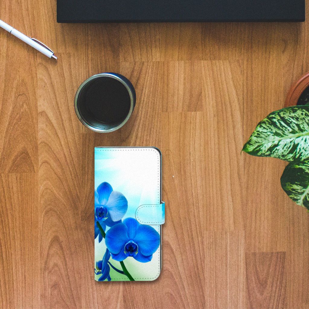 Xiaomi Poco X5 Pro | Note 12 Pro 5G Hoesje Orchidee Blauw - Cadeau voor je Moeder