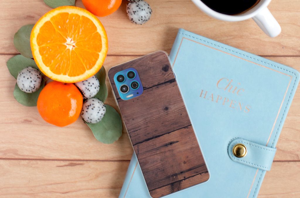 Motorola Moto G100 Bumper Hoesje Old Wood B2C Telecom