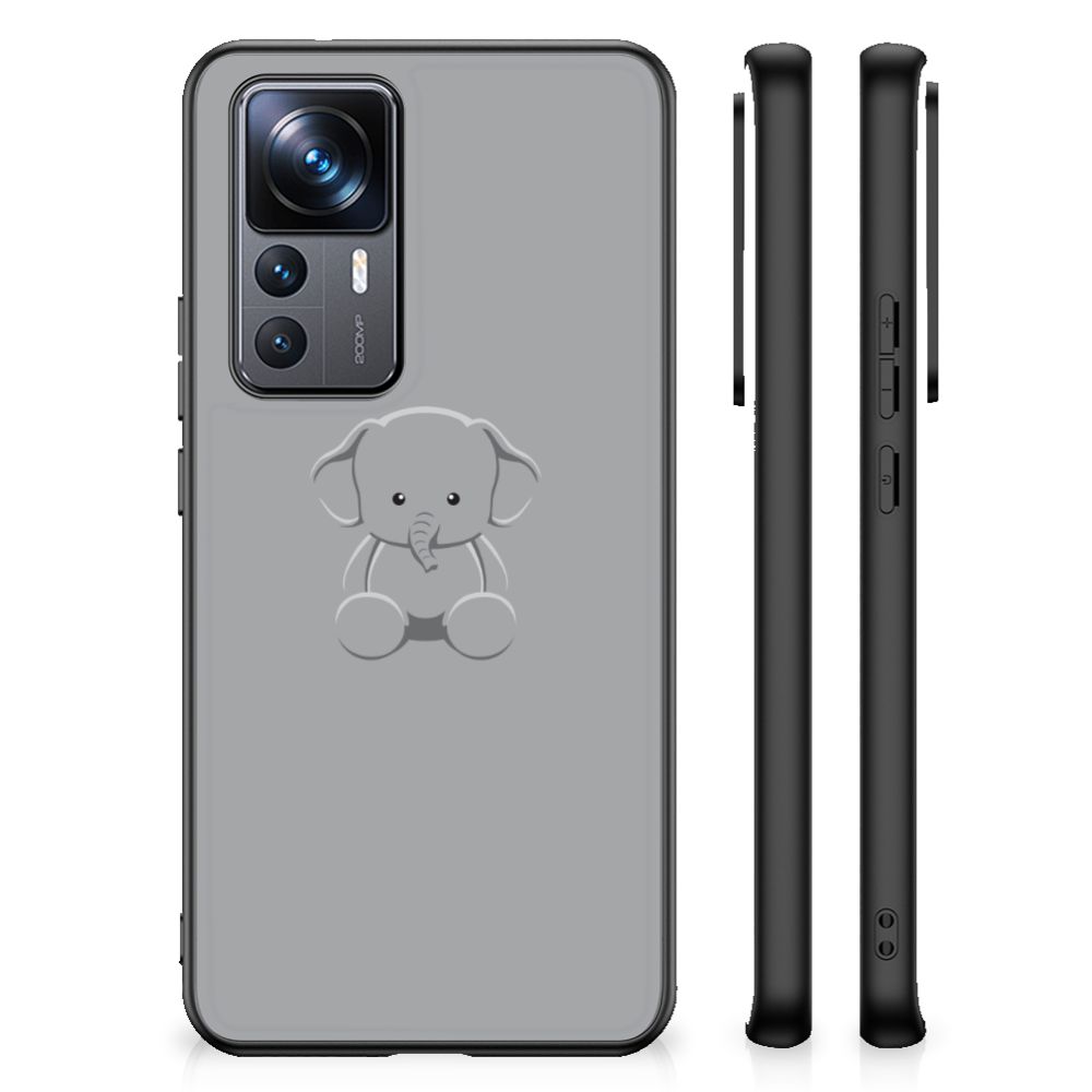 Xiaomi 12T | 12T Pro Hoesje Grijs Baby Olifant B2C Telecom