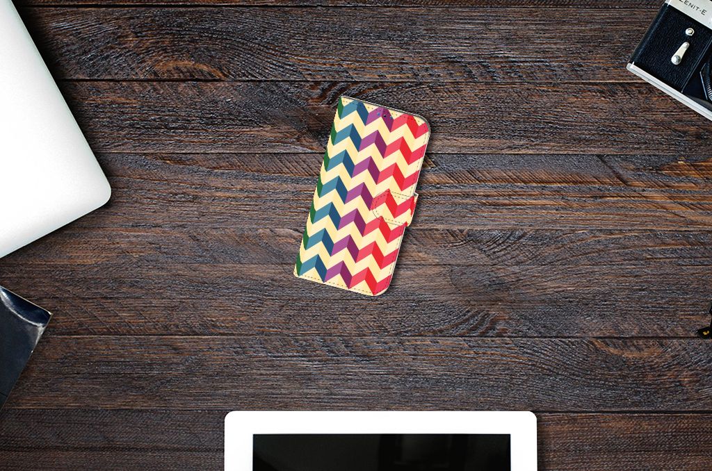 iPhone 14 Pro Telefoon Hoesje Zigzag Multi Color