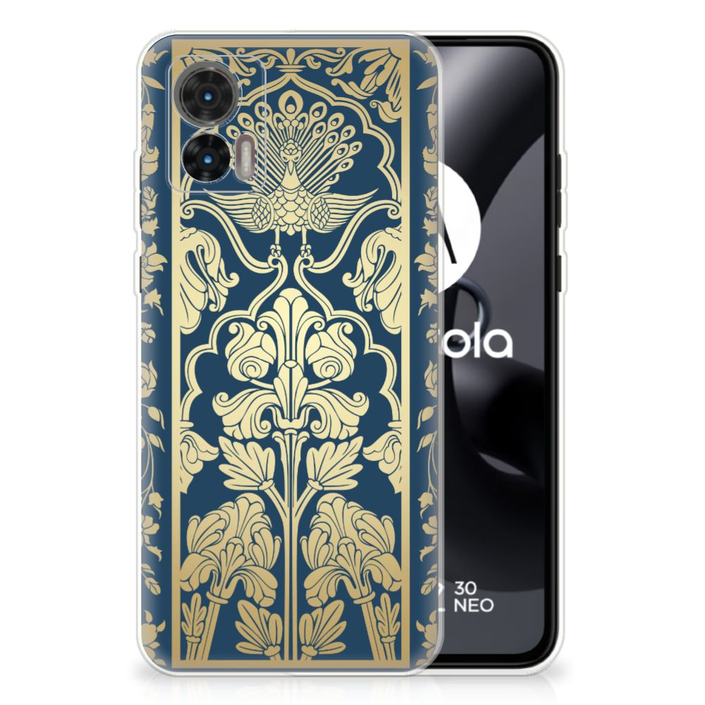 Motorola Edge 30 Neo TPU Case Beige Flowers