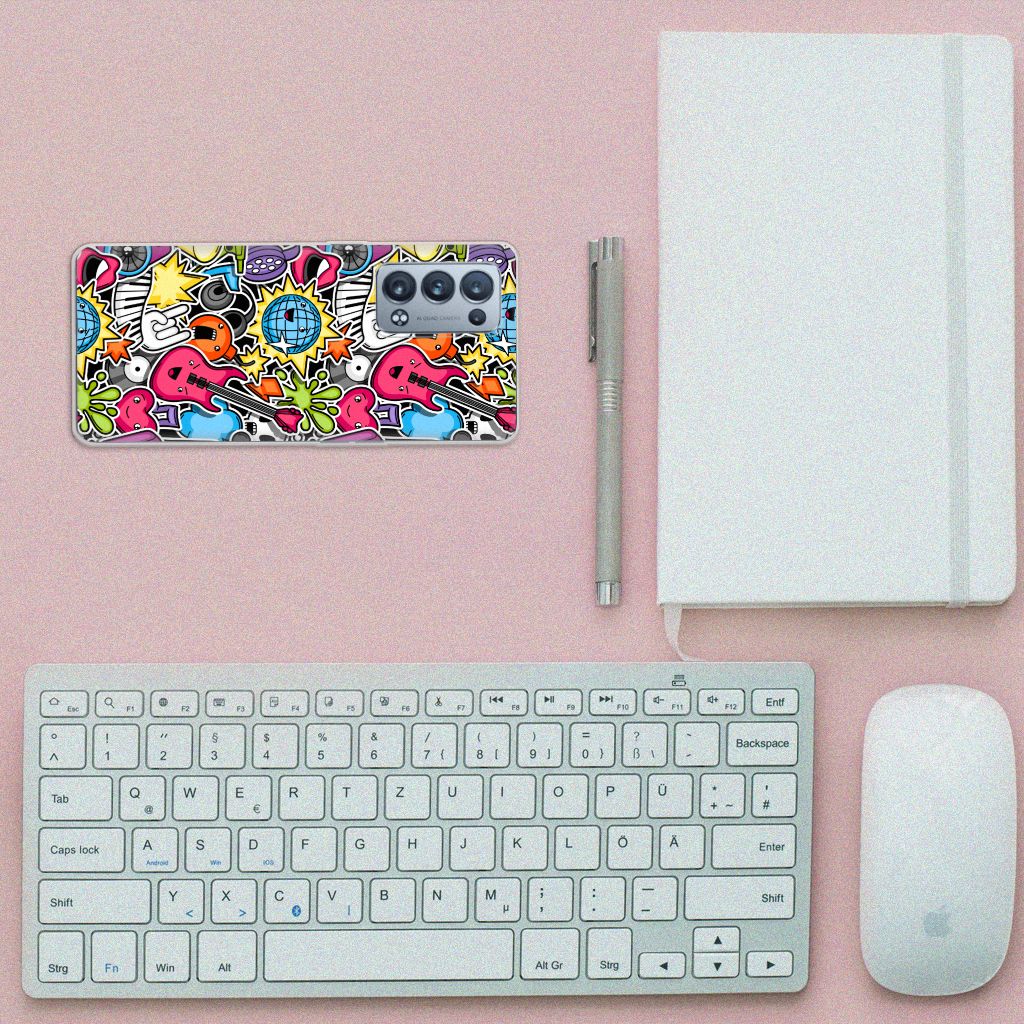 OPPO Reno 6 Pro Plus 5G Silicone Back Cover Punk Rock B2C Telecom