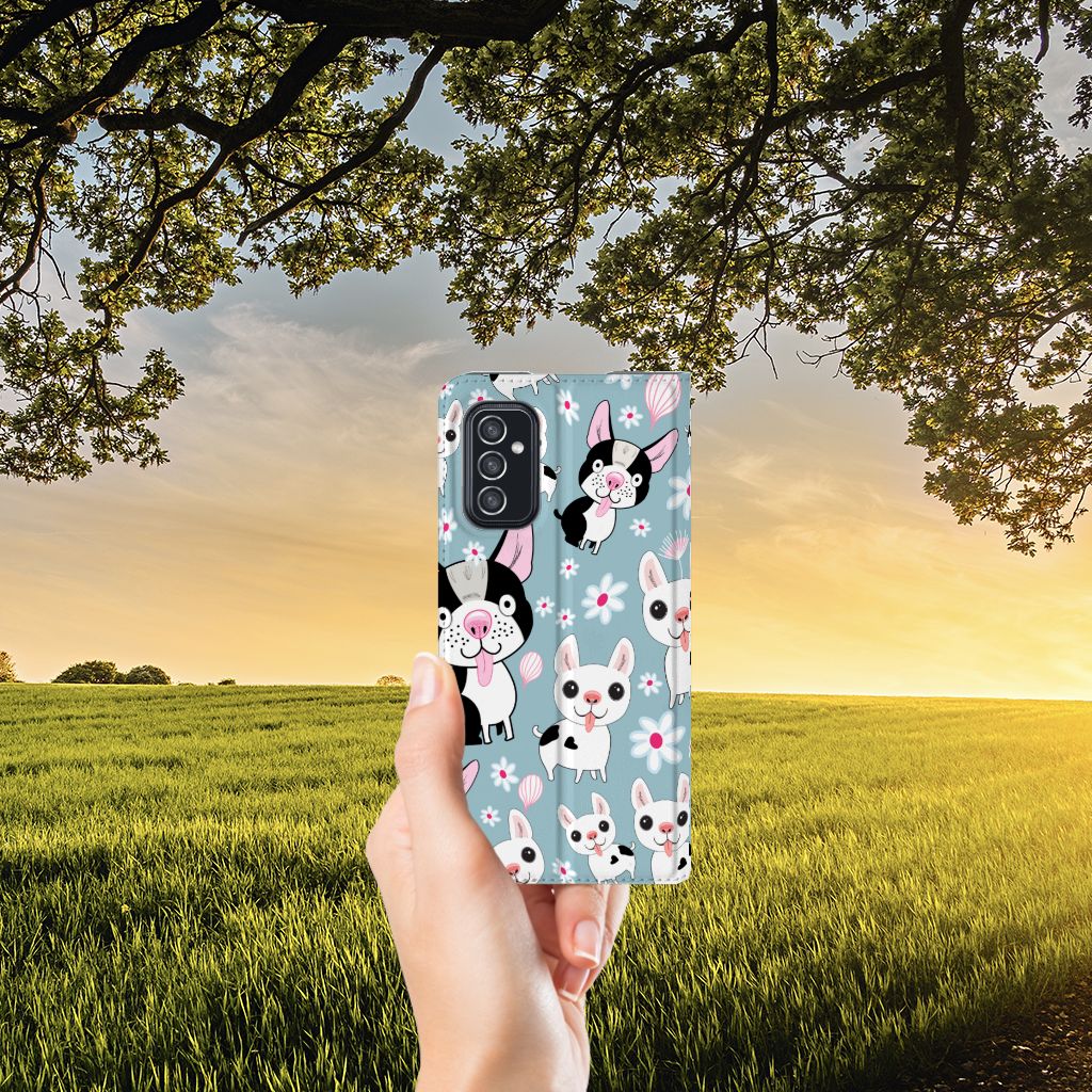 Samsung Galaxy M52 Hoesje maken Hondjes - B2C Telecom