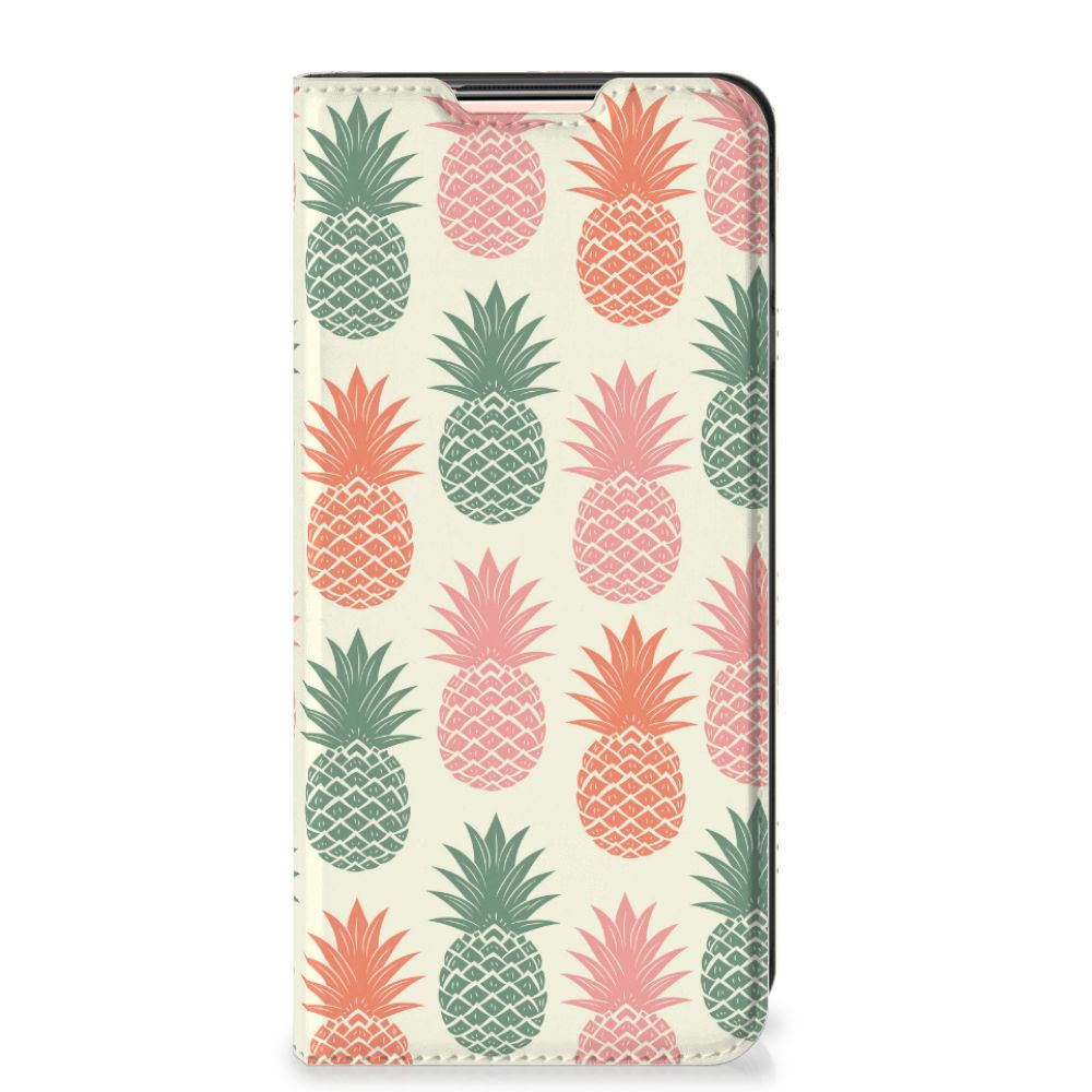 Xiaomi Redmi Note 10/10T 5G | Poco M3 Pro Flip Style Cover Ananas - B2C Telecom